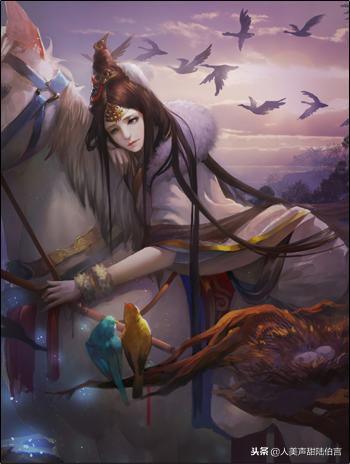 三国杀蔡文姬原画分析,三国杀蔡文姬皮肤泪捻琵琶