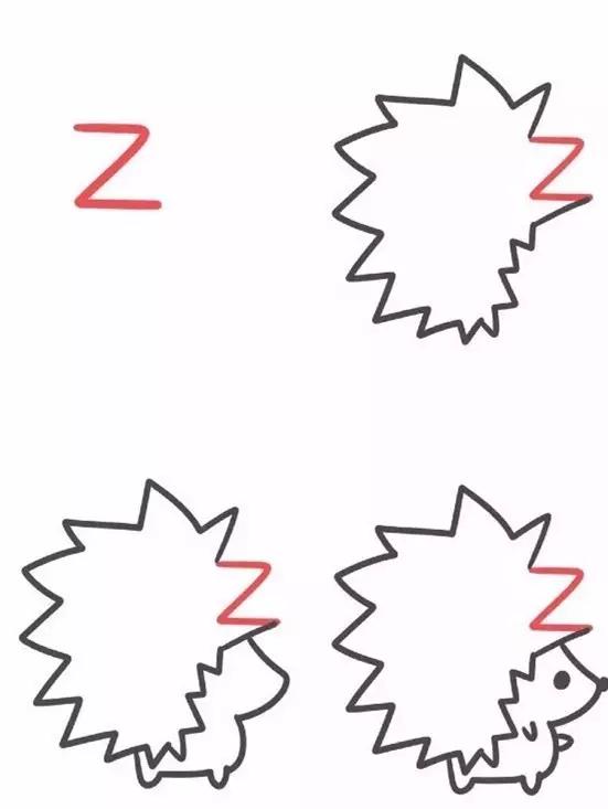 26个英文字母动物简笔画,26个英文字母像什么简笔画