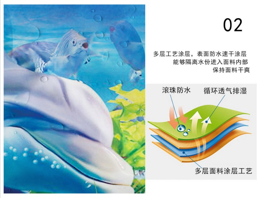 防水布浴帘90cm,浴室加厚防水涤纶浴帘