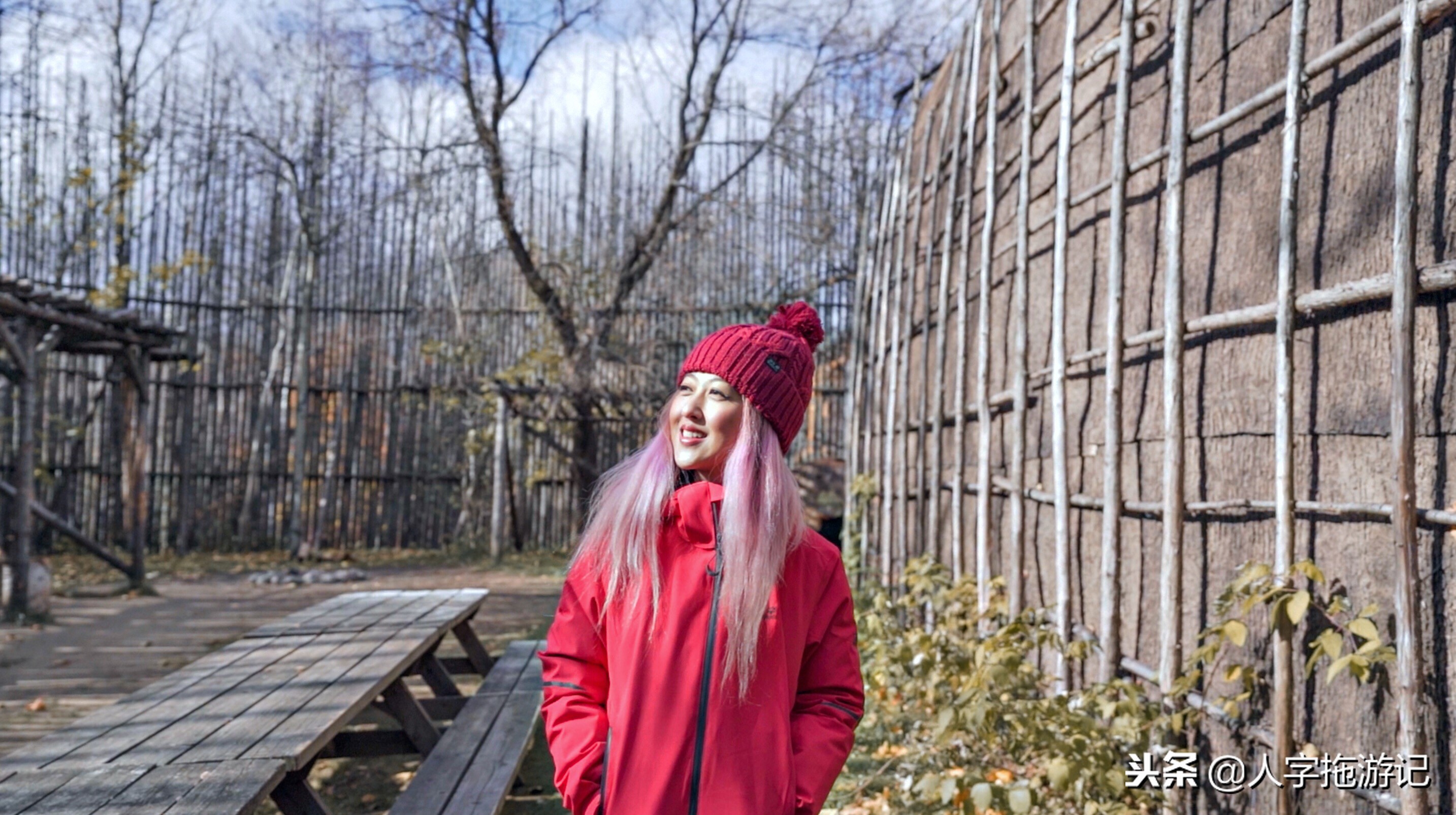 冬日极客，加拿大Wendake穿着狼爪去狼族