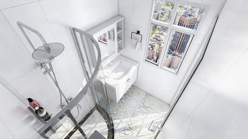 2021卫生间干湿分离装修效果图,两个卫生间挨着都要做干湿分离