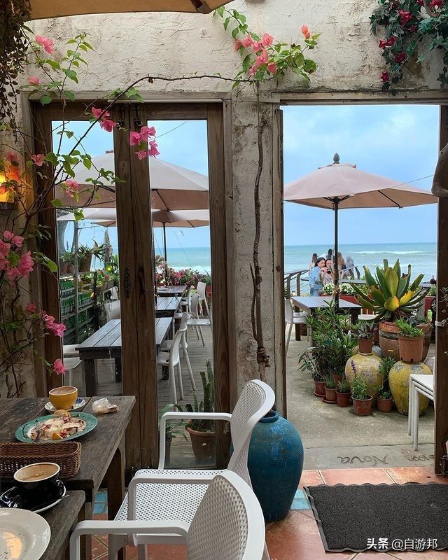 超级治愈美丽的海岸线咖啡厅,台湾小资咖啡馆