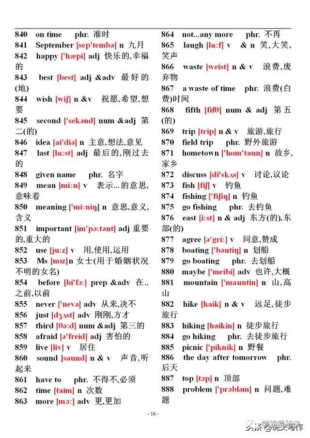 六年级英语下册陕旅版单词表音标,初中英语单词大全10000个