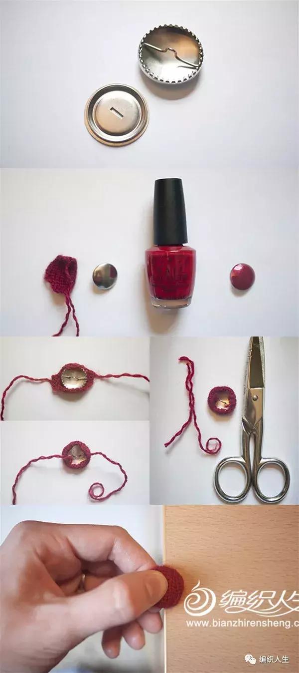 不用钩针怎么编泡芙花,不用钩针做毛线泡芙