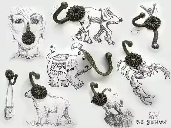 100种插画创意方法,好看的小插画铅笔