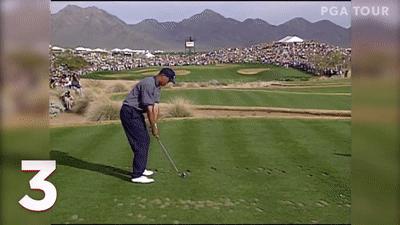 老虎伍兹生涯最佳一杆进洞,2017-2018赛季十佳球