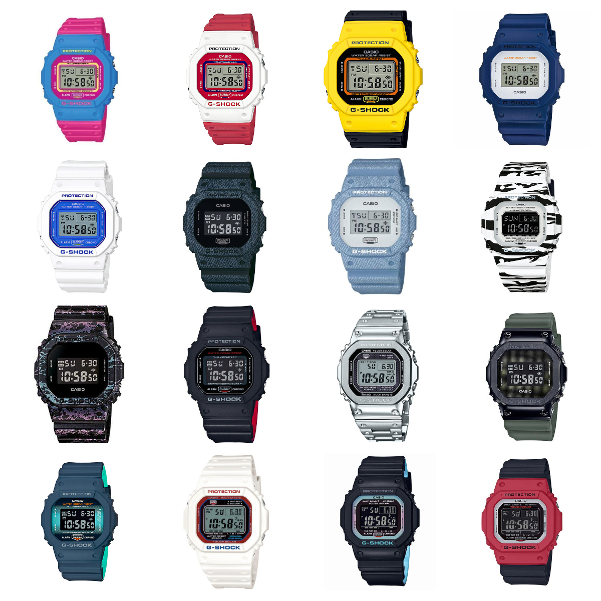 卡西欧g-shock八角经典款,卡西欧g-shock小方块塑料变黄