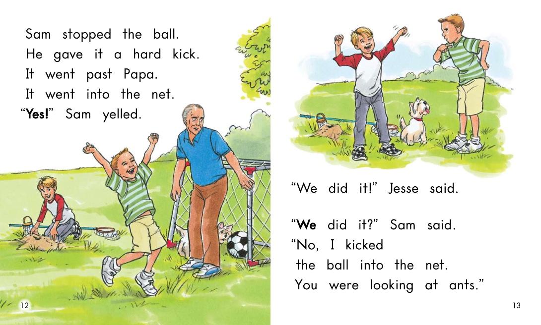 英语绘本theroundball,足球赛的英语绘本