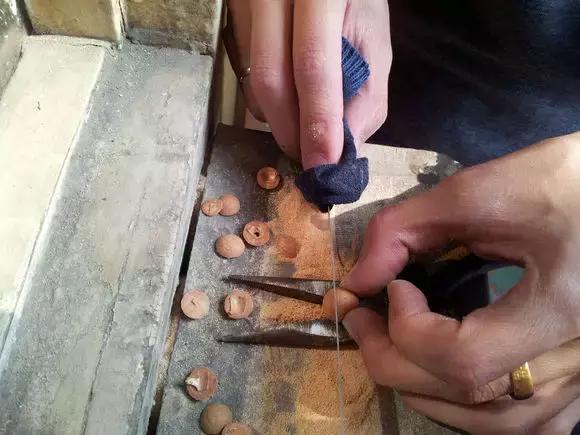 切片凤眼手串,自制纸菩提手串