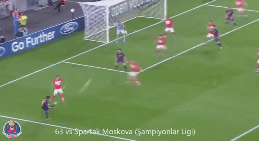 梅西精妙绝伦的过人瞬间,梅西100球神迹