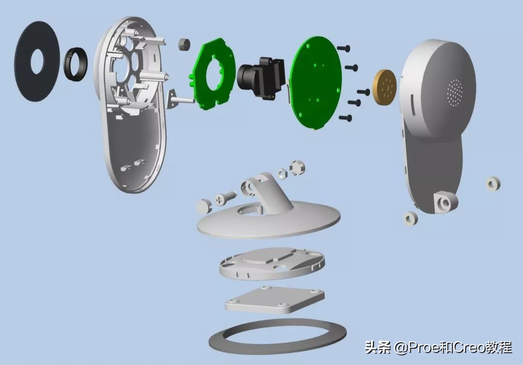 「干货」产品结构辅助设计课程之摄像头教学篇