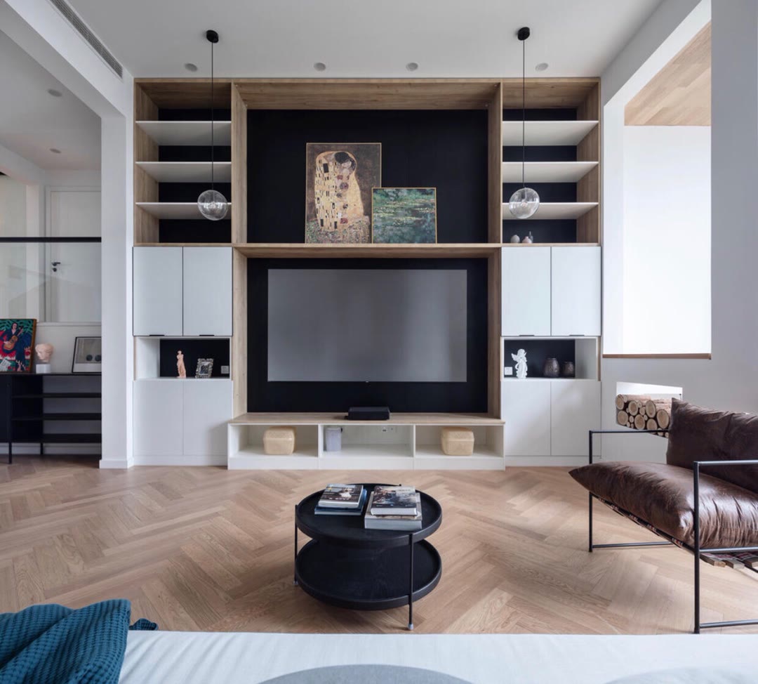 漂亮的电视柜背景墙最新款,7款电视背景墙及电视柜设计