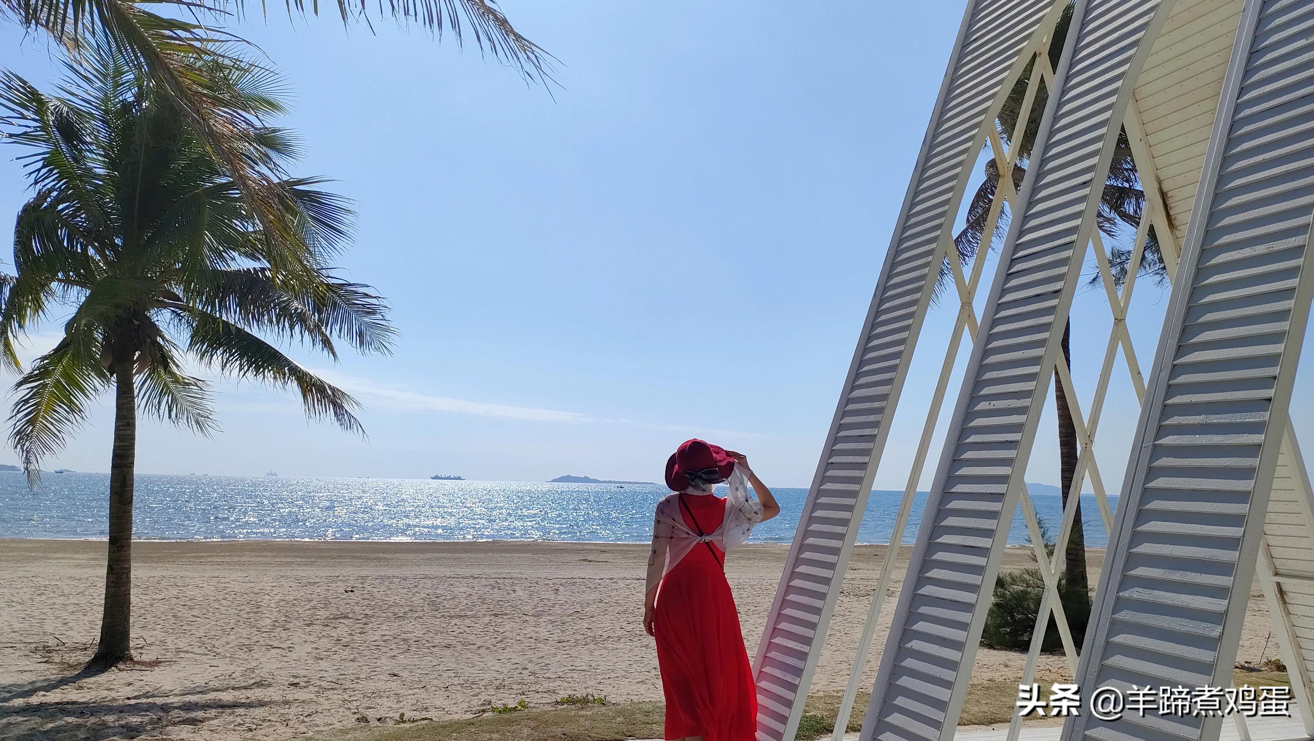 三亚椰梦长廊日落绝美,三亚湾椰梦长廊看夕阳最佳观赏点