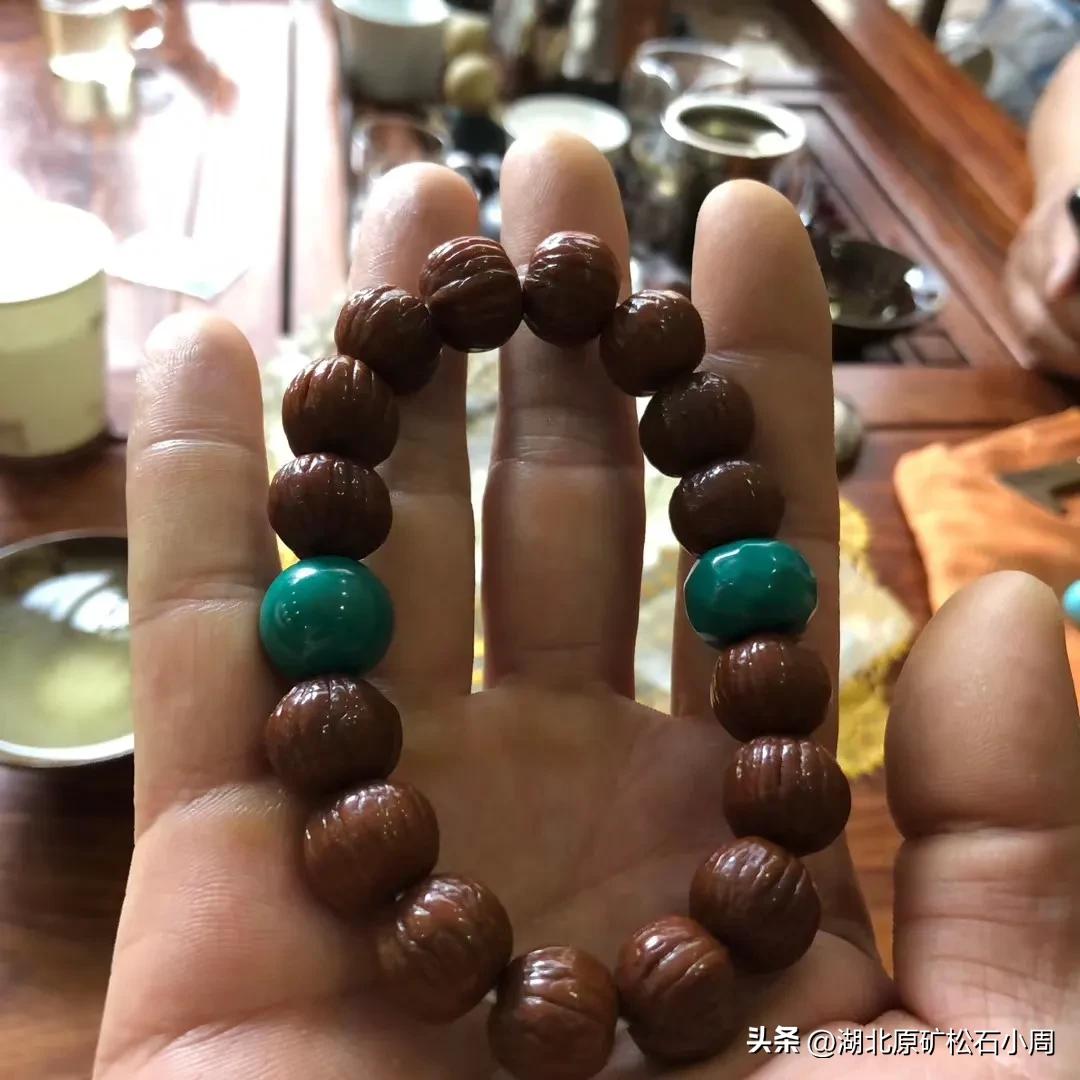 核桃串珠搭配示意图,核桃串珠搭配