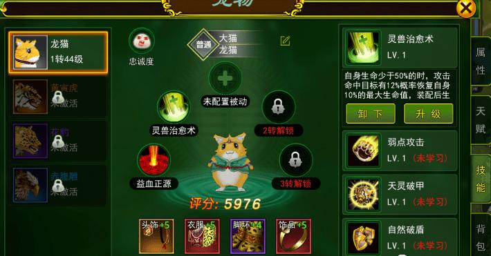 热血江湖手游攻略宠物推荐,手游热血江湖攻略宠物