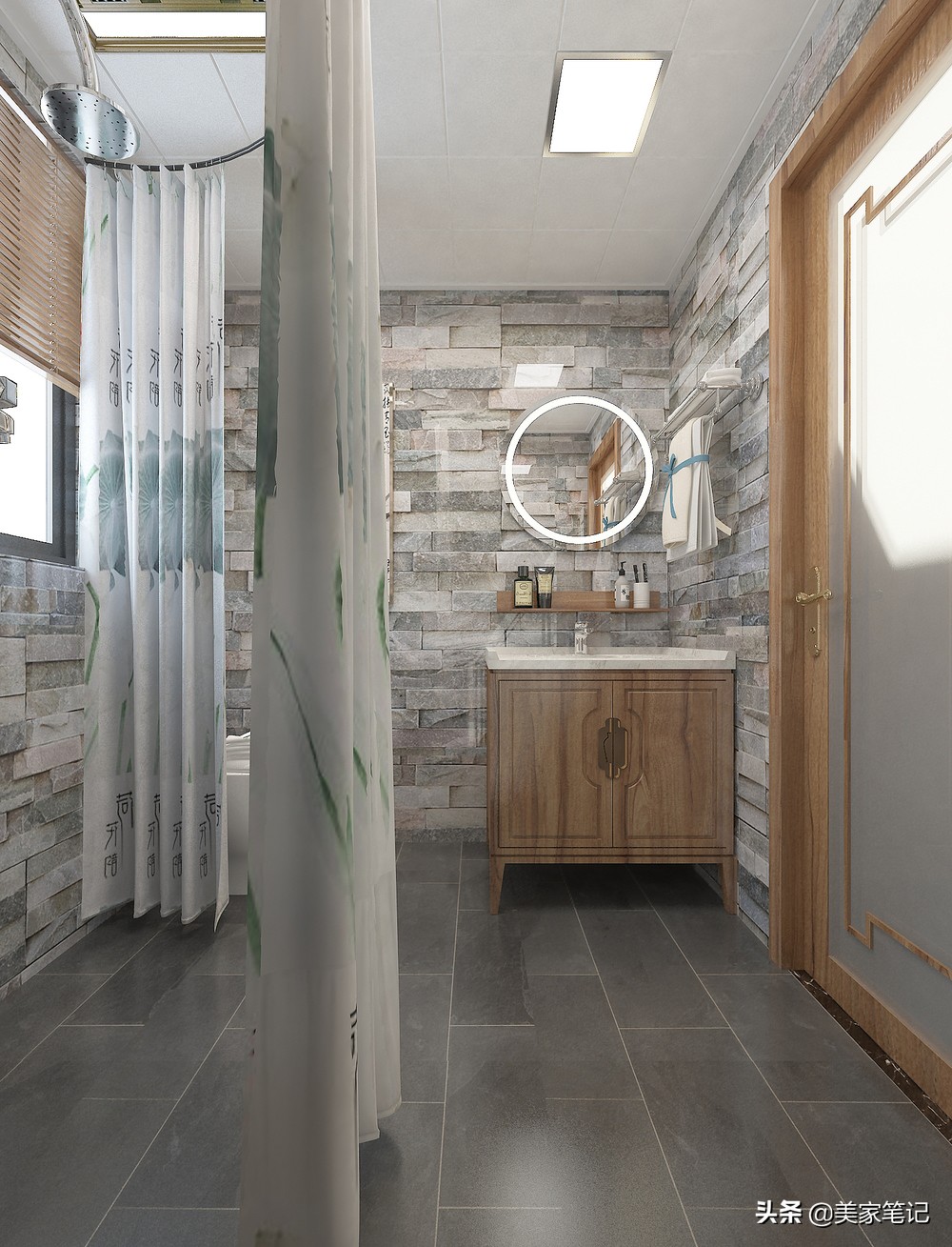 别墅新中式原木色禅意茶室背景,新中式原木色禅意风格装修效果图