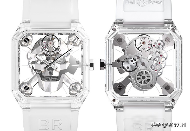 BELLROSS现代水晶骷髅腕表