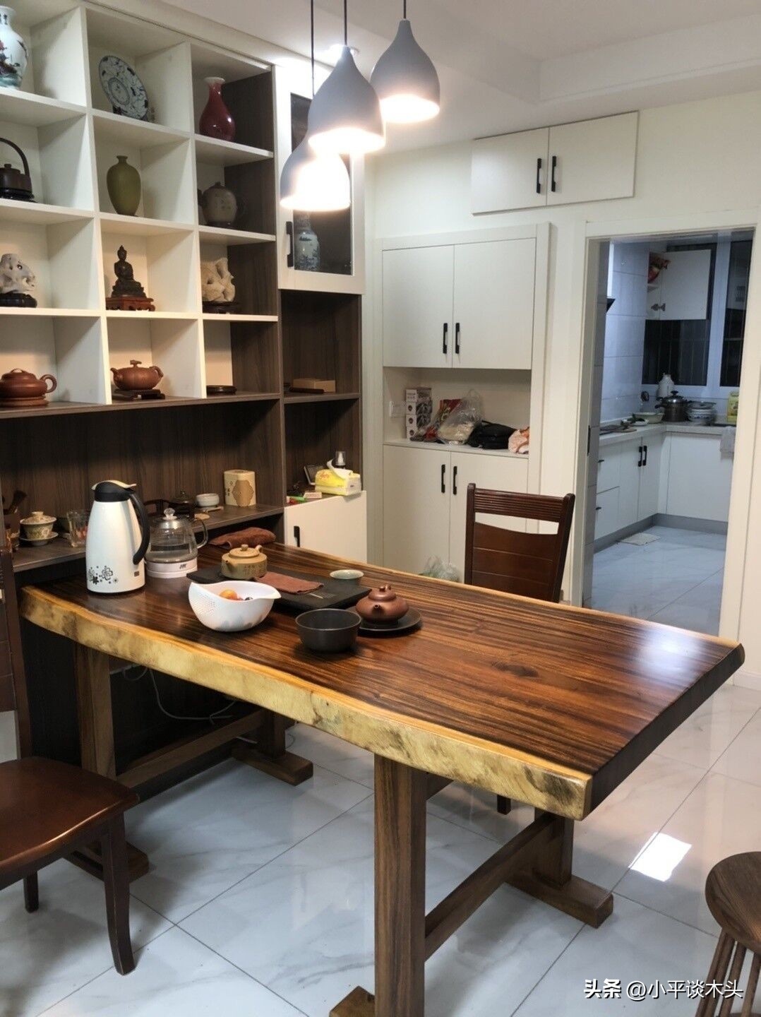 实木大板桌子用什么木头,新中式实木大板桌子