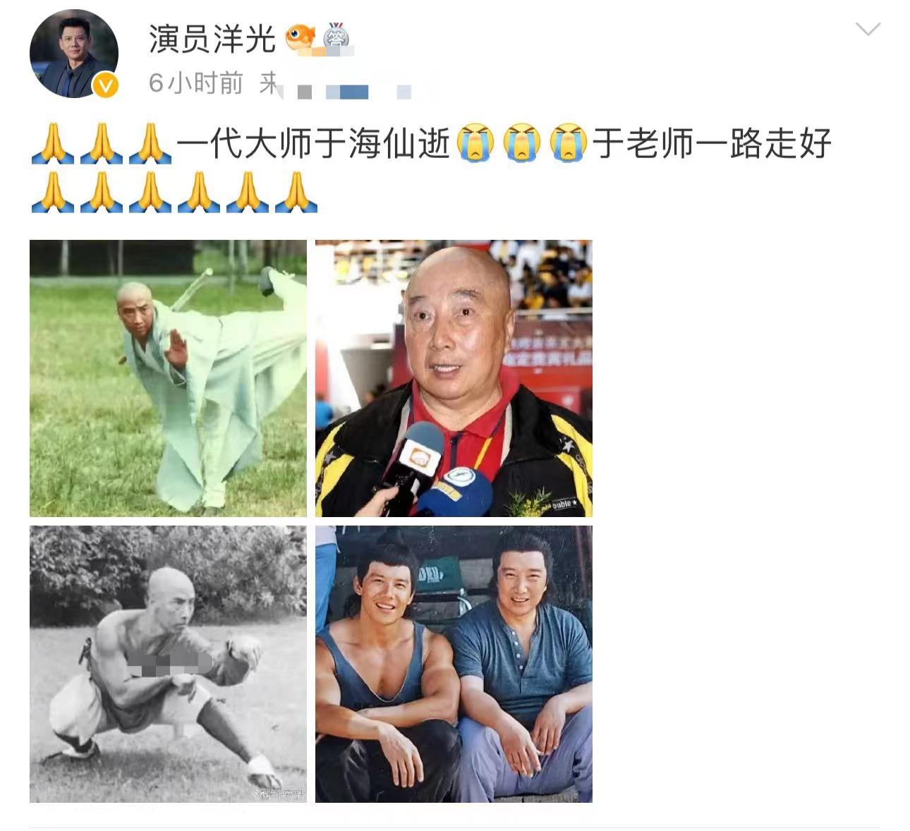 武术家于海逝世时间,武术大师于海简历