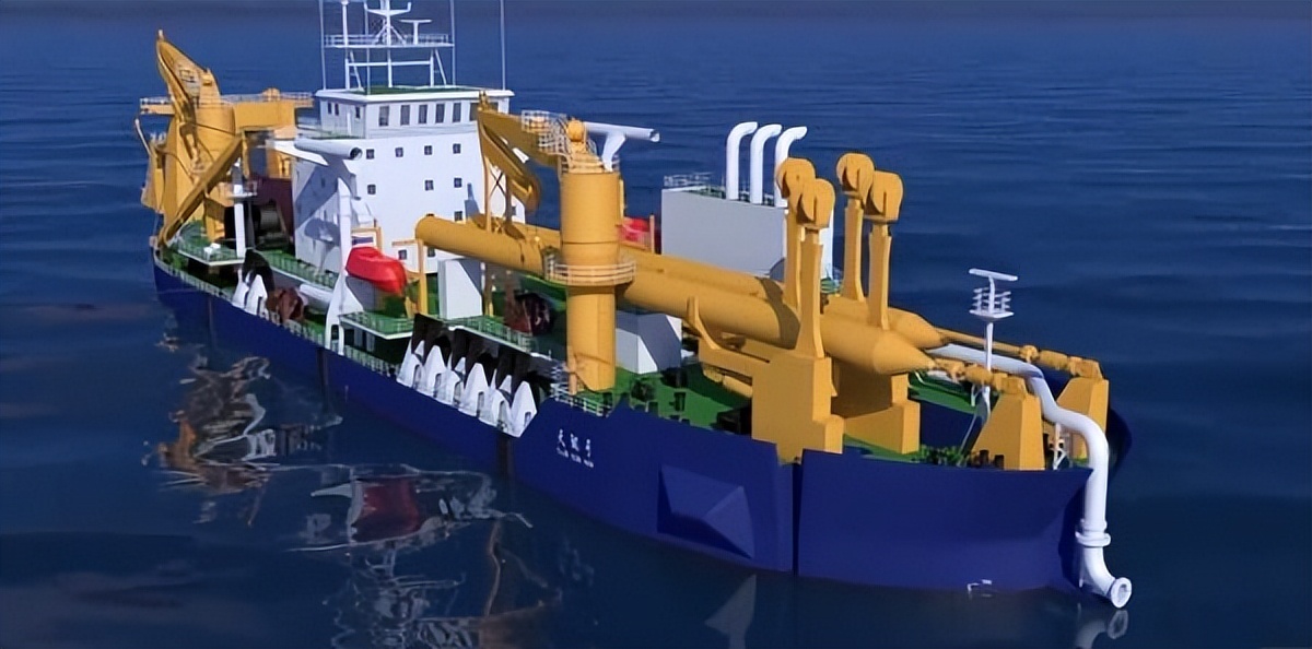 中国横沙工程领先世界，一天疏浚泥沙填满100个足球场，了不起