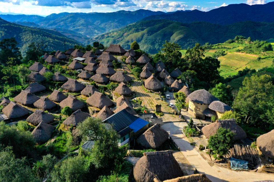 云南澜沧大山深处,云南澜沧边境乡村