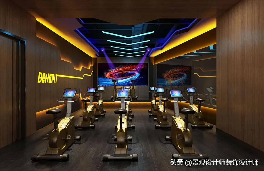 健身房设计效果图费用,大型健身房设计方案效果图