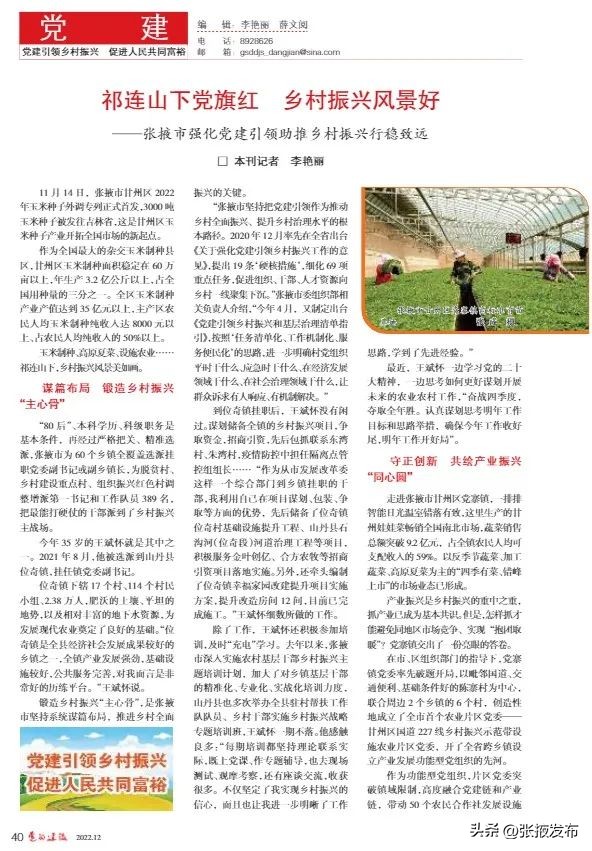 庆阳市党建引领乡村振兴特色做法,张掖党建引领乡村振兴24字方针