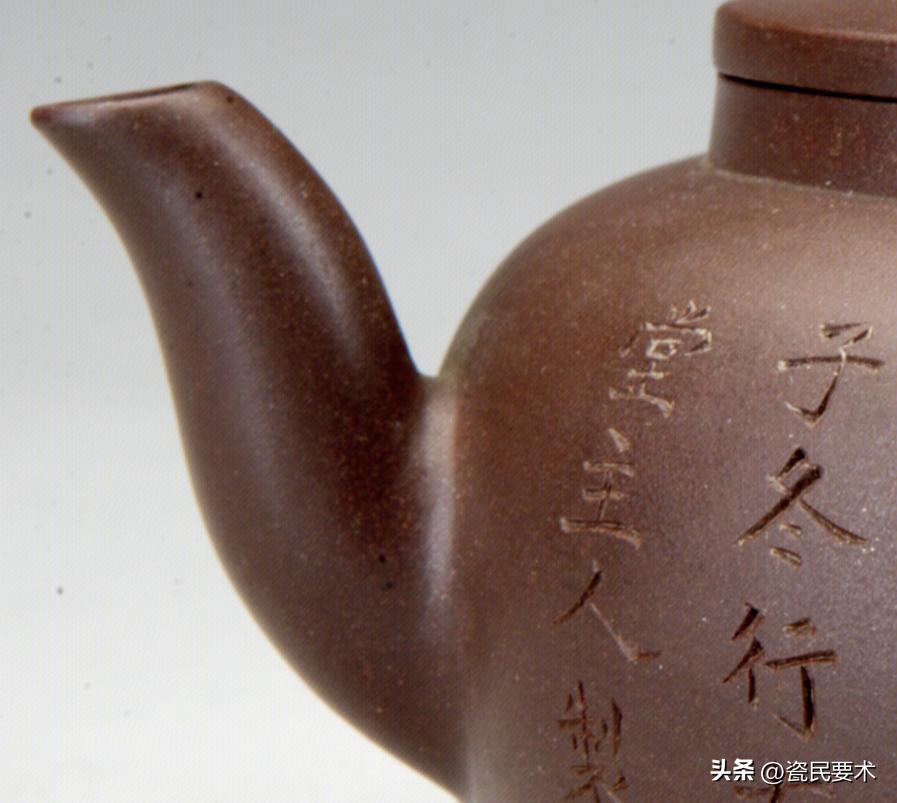 清乾隆紫砂御题诗烹茶图壶,晚清宜兴刻竹紫砂茶壶