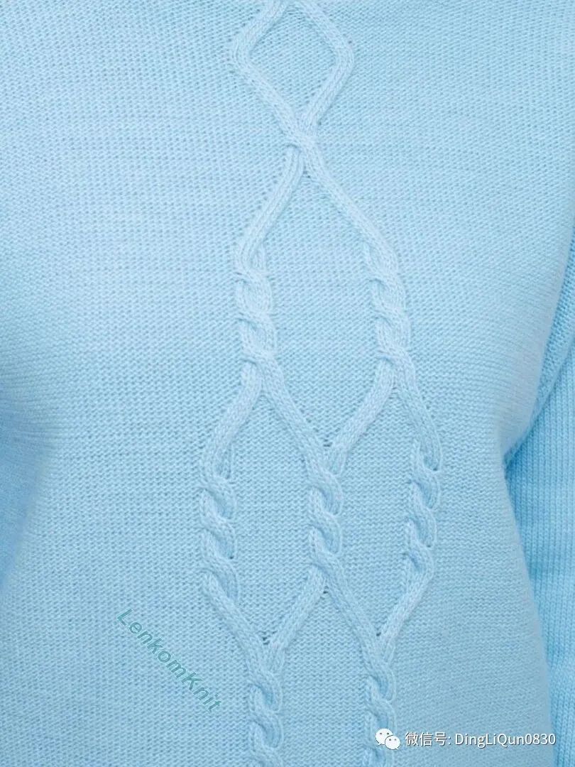 蓝色针织衫图解,有图解的套头针织衫