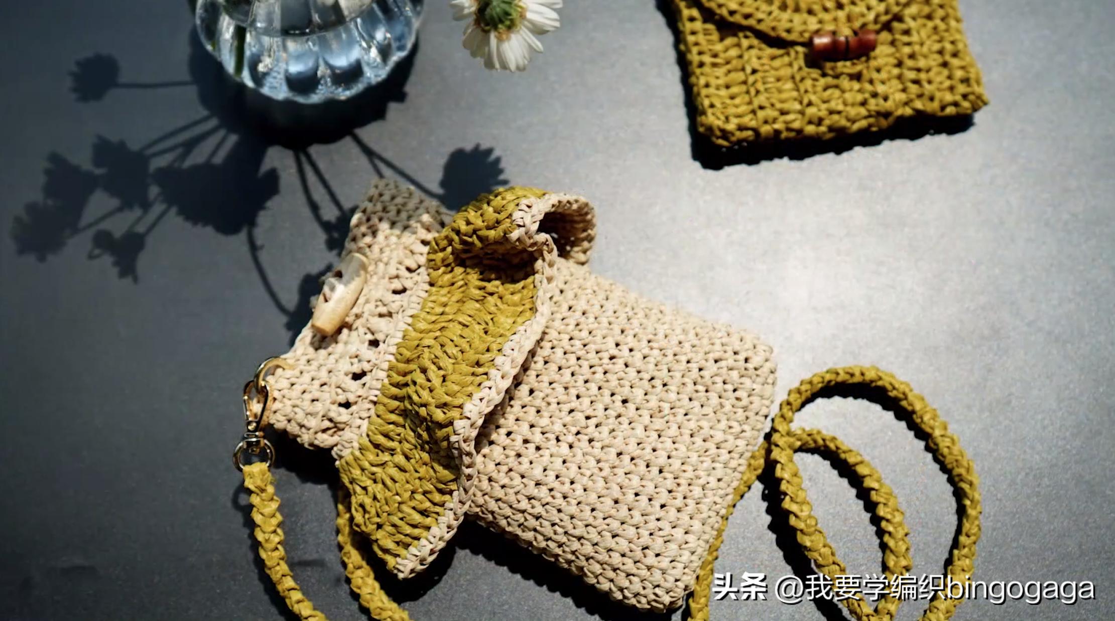 简单又漂亮的手机包包教程,怎么做斜背着的手机包