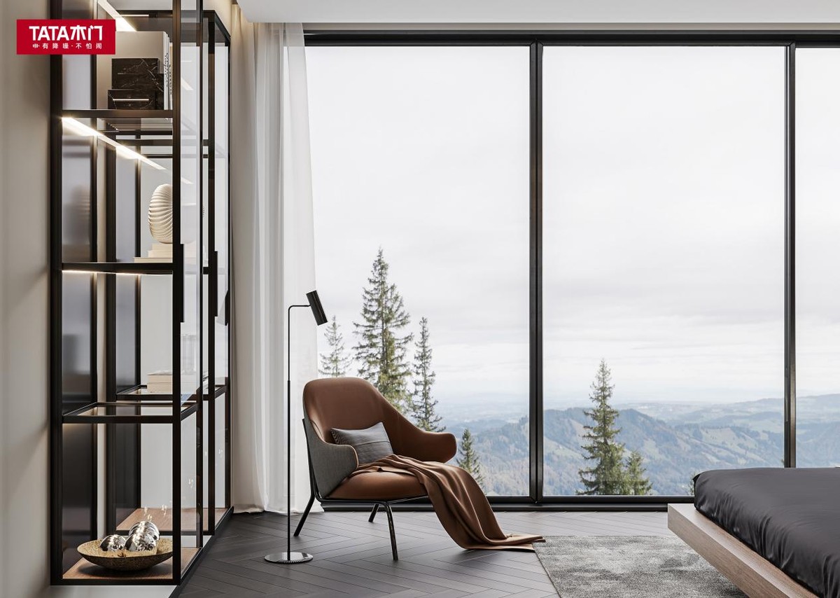 tata木门新品极简超静音玻璃门,tata木门有必要选静音条吗