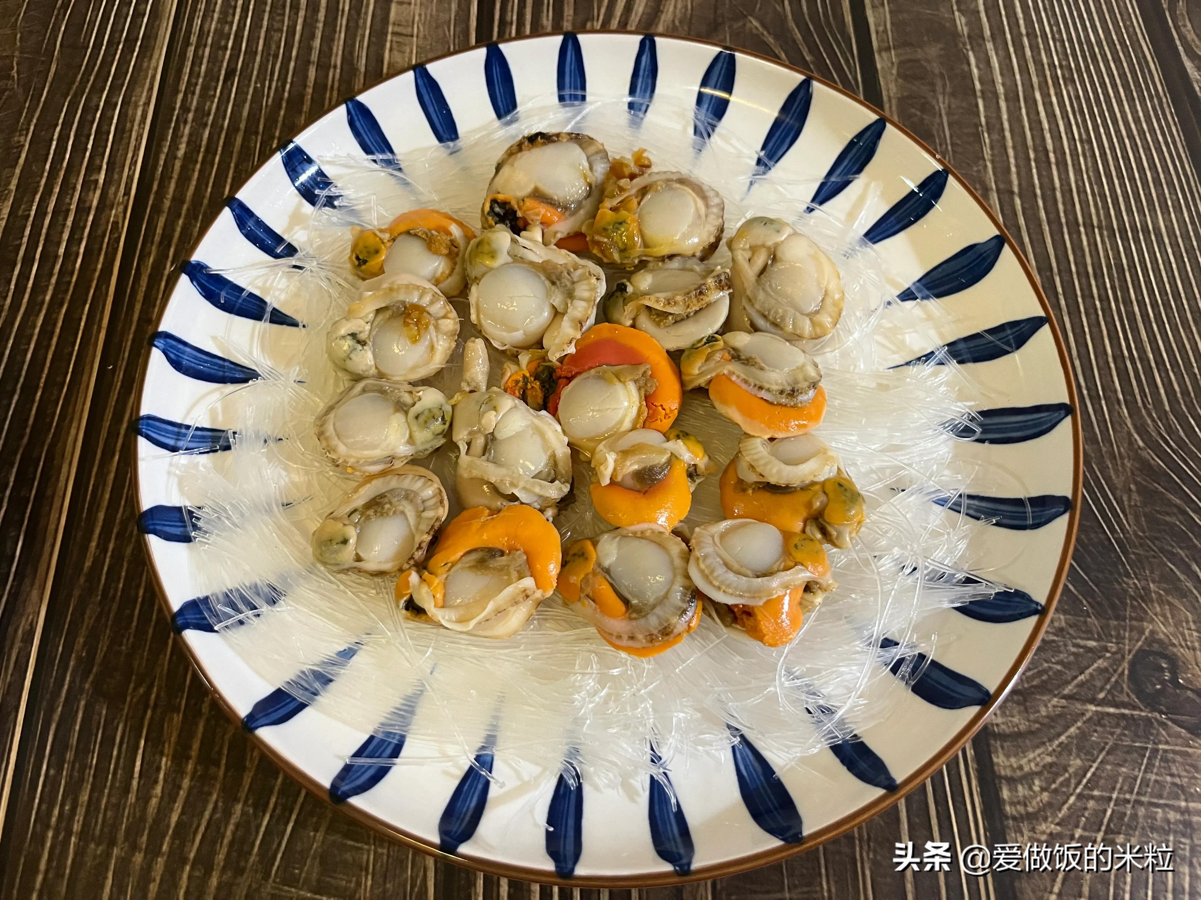 蒜蓉粉丝蒸扇贝肉的做法家常,蒜蓉粉丝蒸扇贝肉怎么做最好吃