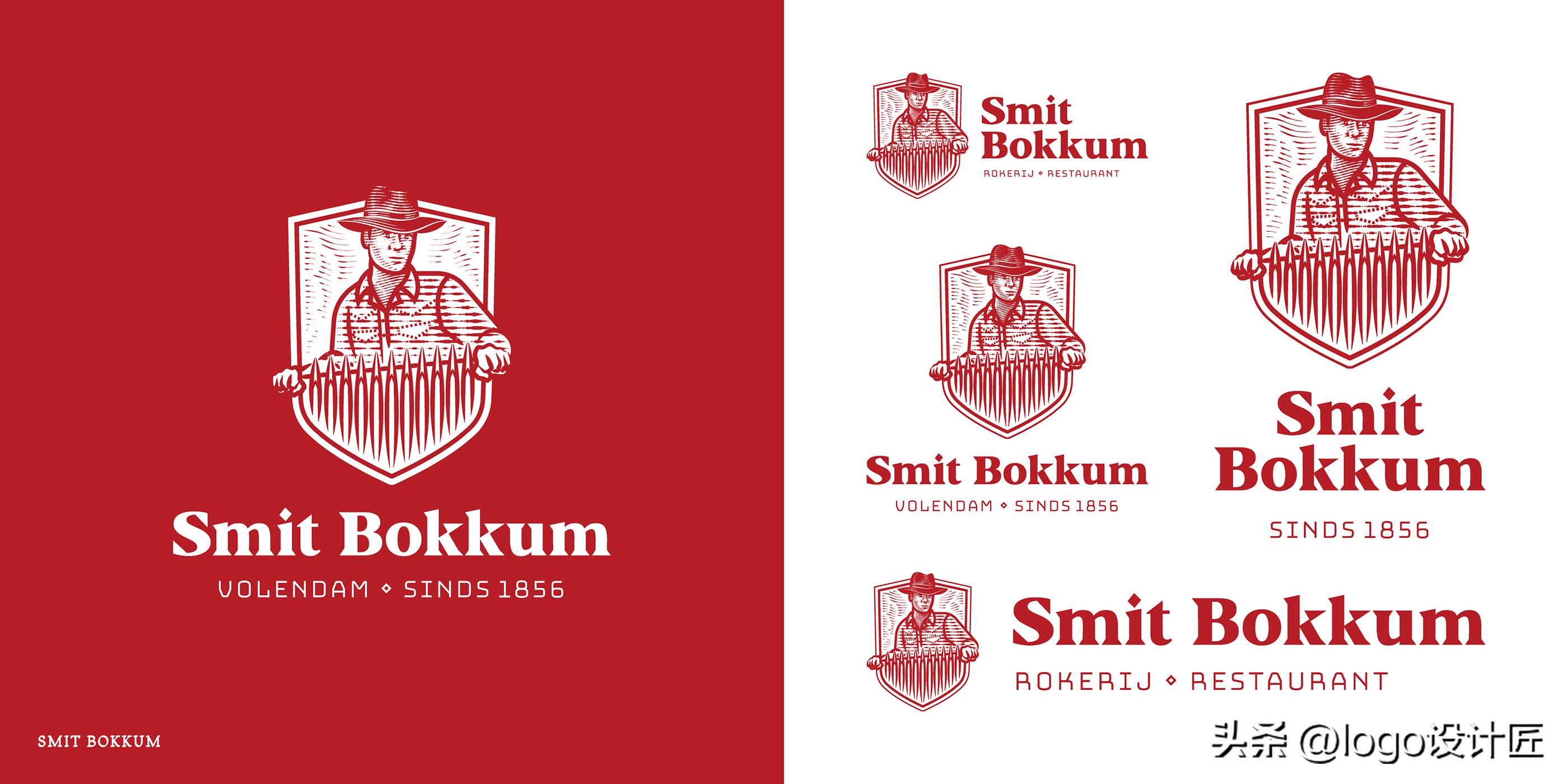 设计师设计作品logo,美式复古设计元素logo