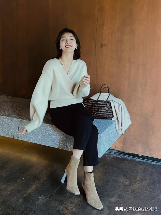 切尔西女靴怎么穿显腿细,大码显瘦切尔西靴女