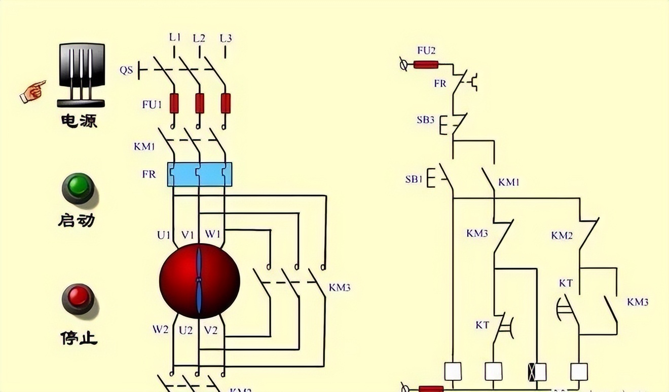 45kw电机星三角启动时间怎么计算,电机星三角启动电流及配线计算