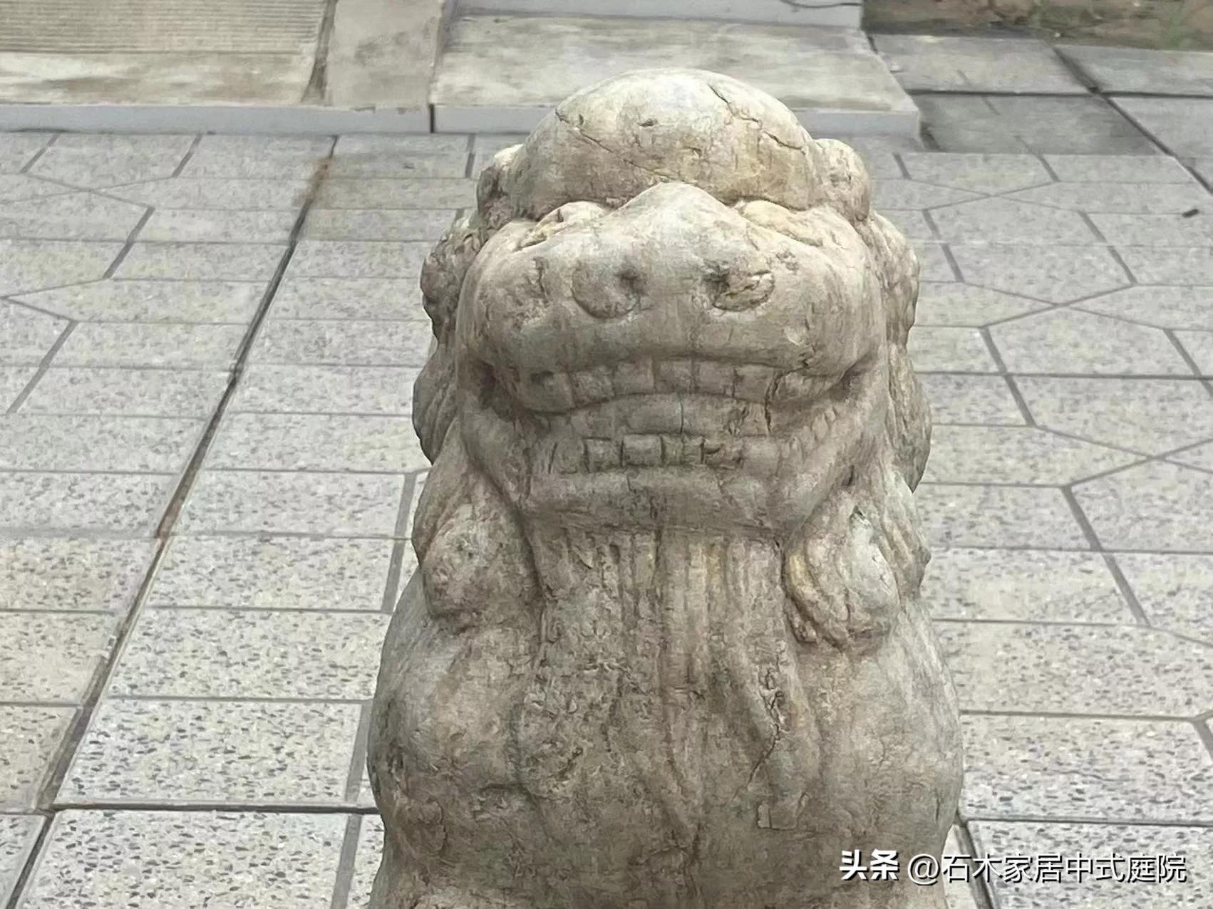 石狮子嘴里为什么放石球,石狮子价格表