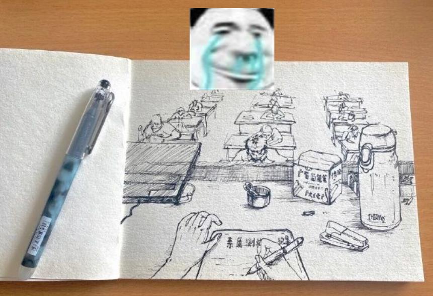 监考老师太无聊画学生,监考老师有多无聊画画
