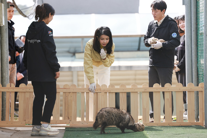 韩第一夫人,韩第一夫人访美韩服造型