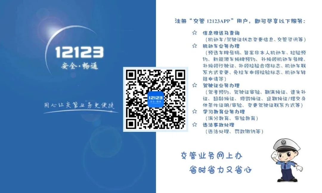 疫情在家必备的软件,12123办理车驾管业务类型