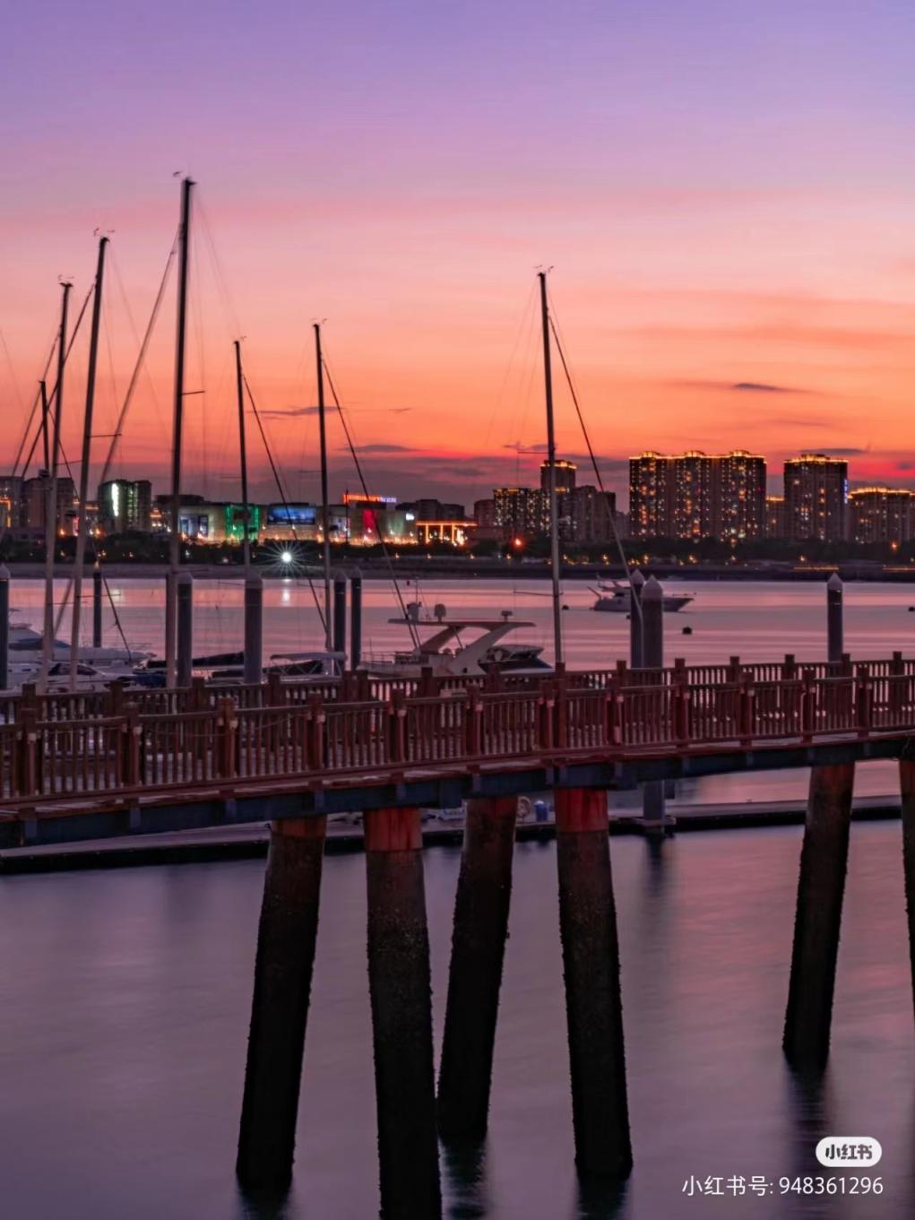 厦门秋天的夜,厦门秋天的夕阳