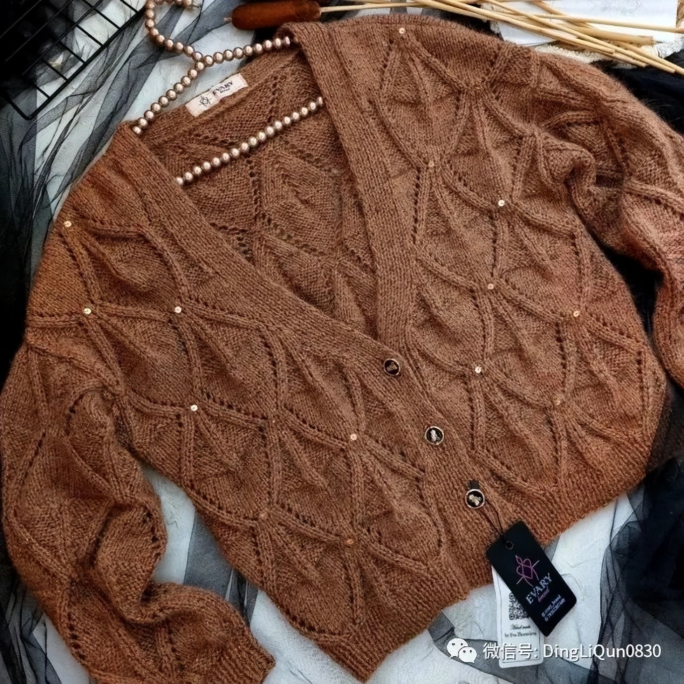 段染针织开衫图解,蝙蝠衫针织开衫图解