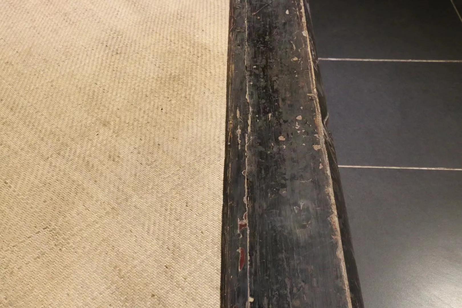 清..三弯腿粽底大床黑大漆，紫榆，尺寸超大（难得），总