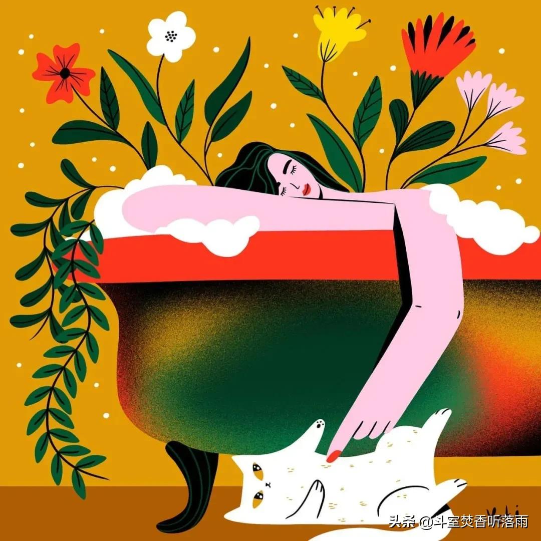 喜欢一个人会做蠢事说傻话,喜欢一个人独处的插画