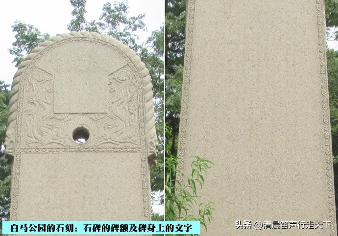 白马公园白马石刻朝代,公园石刻精品欣赏