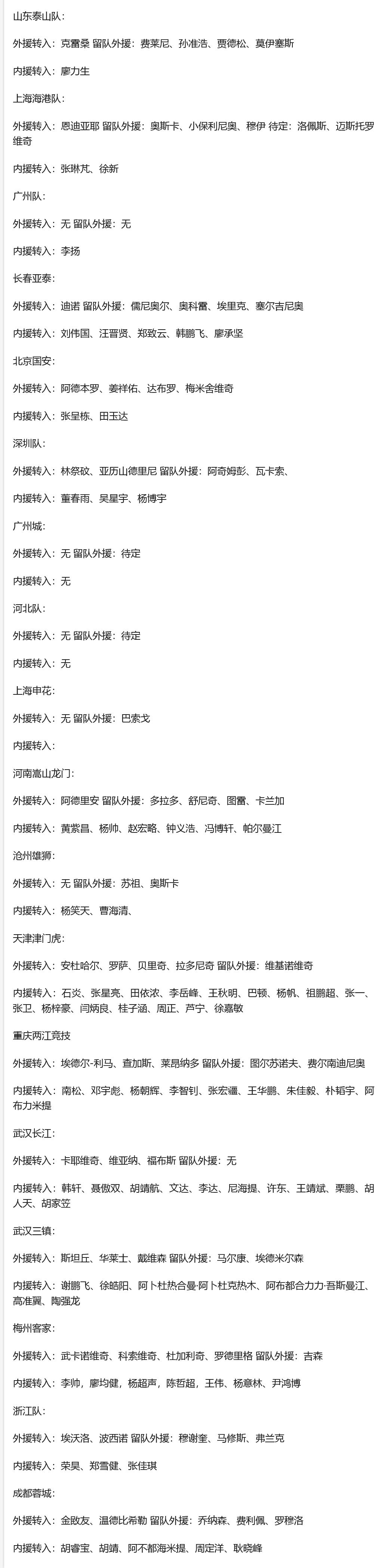 中超新军签下两大国脚,中超国脚最新引援消息