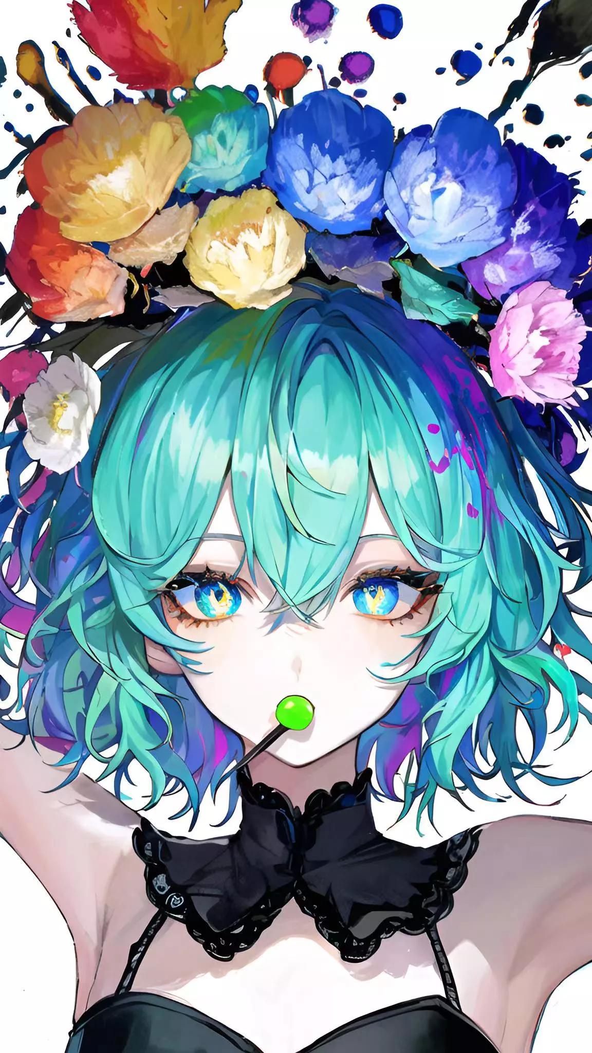 ai绘画美女二次元壁纸,ai绘画2.5d动漫女神壁纸