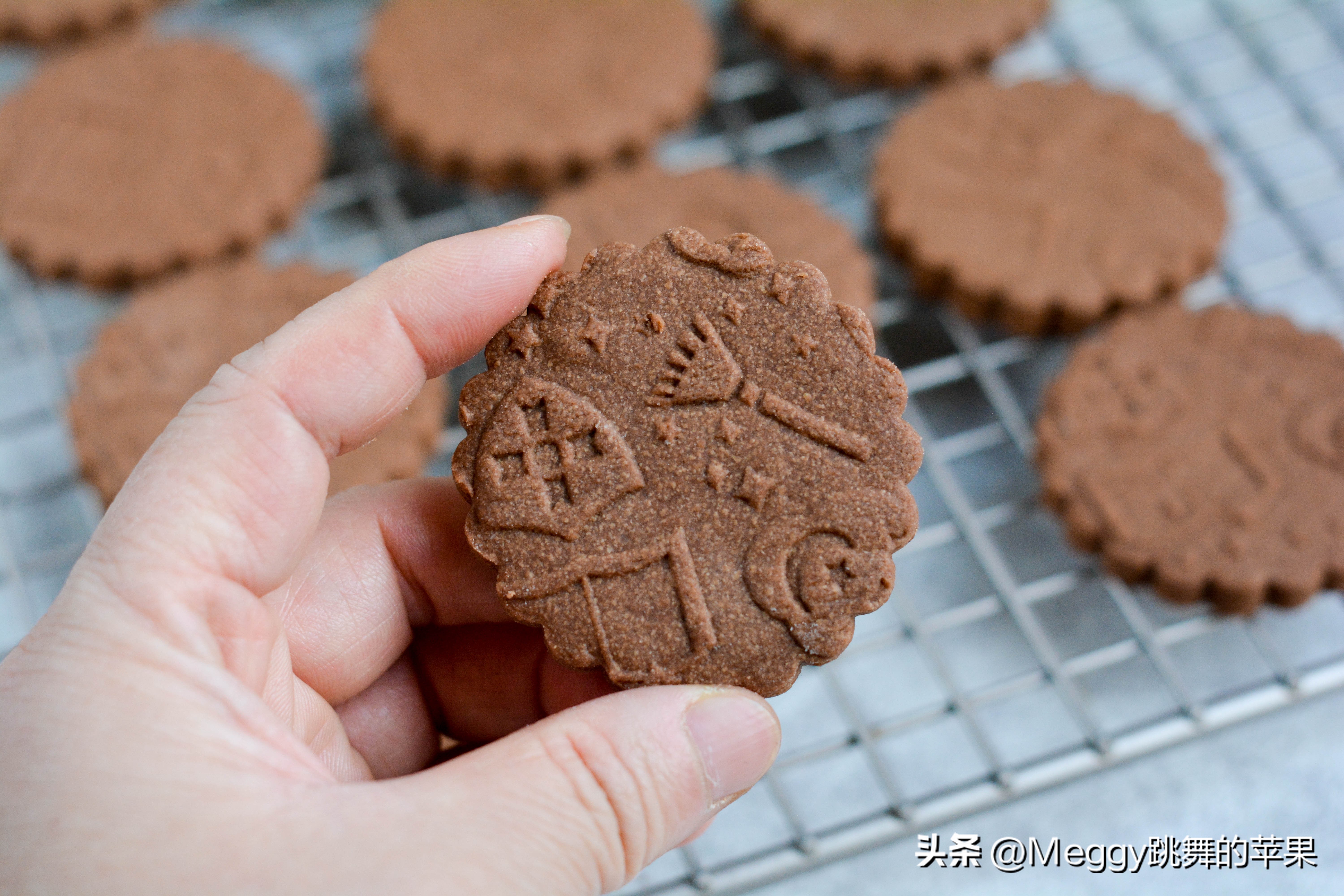 万圣节曲奇饼干烤箱做法,可可饼干烘焙