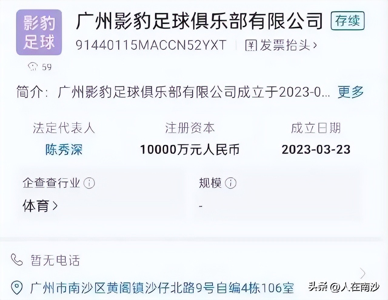 广州南沙影豹队,广州市南沙足球区队