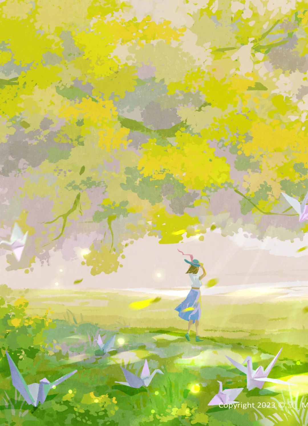 绿色、蓝色、紫色|都是爱你的颜色|原创插画师联盟第17期