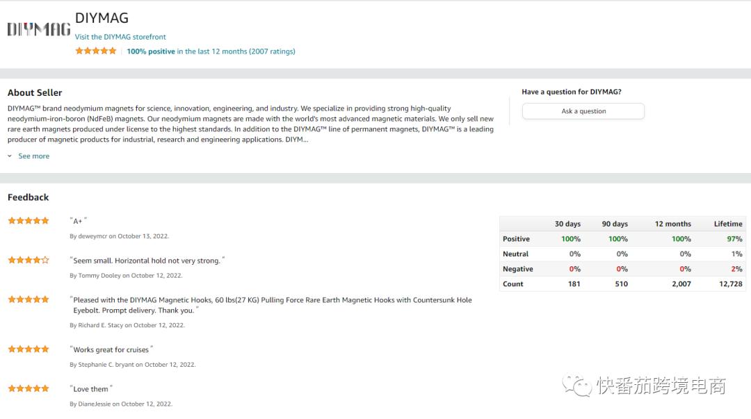 「每日一店008」美国亚马逊卖磁铁的店铺分享